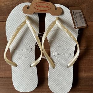 Havaianas white slim